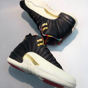 Air Jordan 12 CNY Black Sail-Metallic Gold-True Red