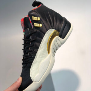 Air Jordan 12 CNY Black Sail-Metallic Gold-True Red