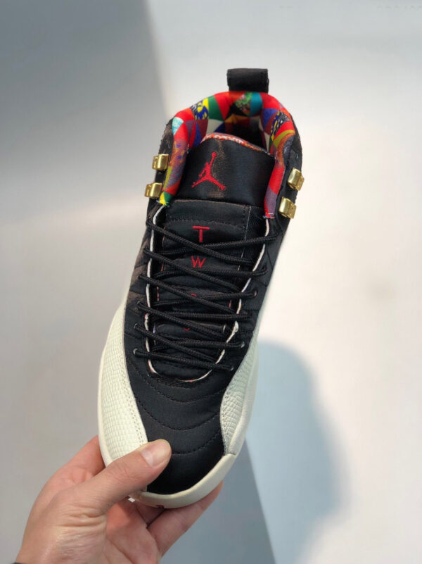 Air Jordan 12 CNY Black Sail-Metallic Gold-True Red