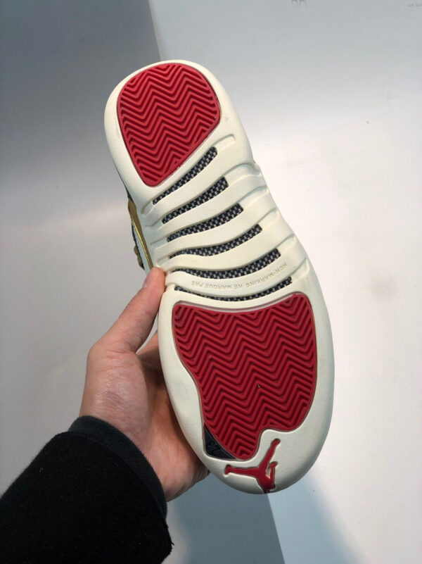 Air Jordan 12 CNY Black Sail-Metallic Gold-True Red