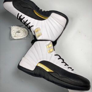 Air Jordan 12 Royalty White Black-Metallic Gold For Sale