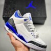 Air Jordan 3 White Black-Cement Grey-Racer Blue For Sale