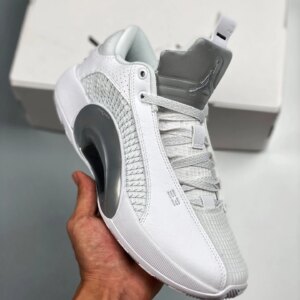 Air Jordan 35 Low White White-Metallic Silver On Sale