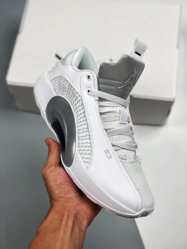 Air Jordan 35 Low White White-Metallic Silver On Sale