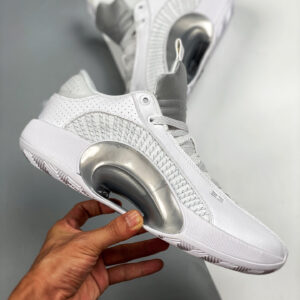 Air Jordan 35 Low White White-Metallic Silver On Sale