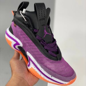 Air Jordan 36 First Light Black White-Bright Mango-Hyper Violet On Sale