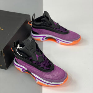 Air Jordan 36 First Light Black White-Bright Mango-Hyper Violet On Sale