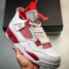 Air Jordan 4 Alternate 89 White Black-Gym Red For Sale