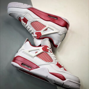 Air Jordan 4 Alternate 89 White Black-Gym Red For Sale