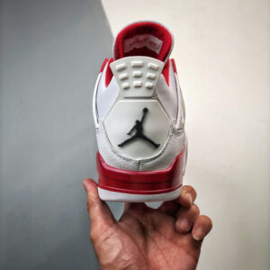 Air Jordan 4 Alternate 89 White Black-Gym Red For Sale