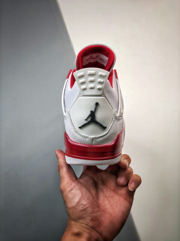 Air Jordan 4 Alternate 89 White Black-Gym Red For Sale