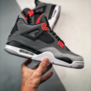 Air Jordan 4 Infrared Dark Grey Infrared 23-Black-Cement Grey For Sale