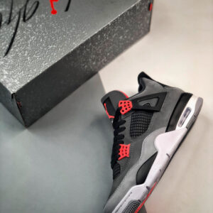 Air Jordan 4 Infrared Dark Grey Infrared 23-Black-Cement Grey For Sale