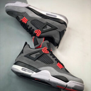 Air Jordan 4 Infrared Dark Grey Infrared 23-Black-Cement Grey For Sale