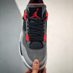 Air Jordan 4 Infrared Dark Grey Infrared 23-Black-Cement Grey For Sale