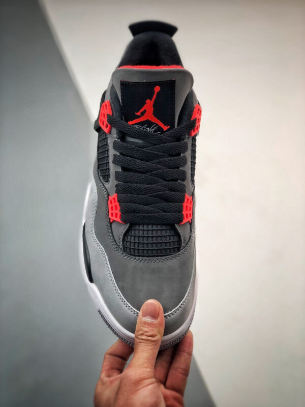 Air Jordan 4 Infrared Dark Grey Infrared 23-Black-Cement Grey For Sale