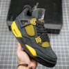 Air Jordan 4 Thunder Black Vibrant Yellow-White On Sale