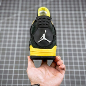 Air Jordan 4 Thunder Black Vibrant Yellow-White On Sale