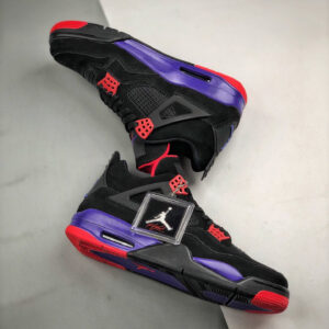 Air Jordan 4 NRG Raptors Black University Red-Court Purple For Sale