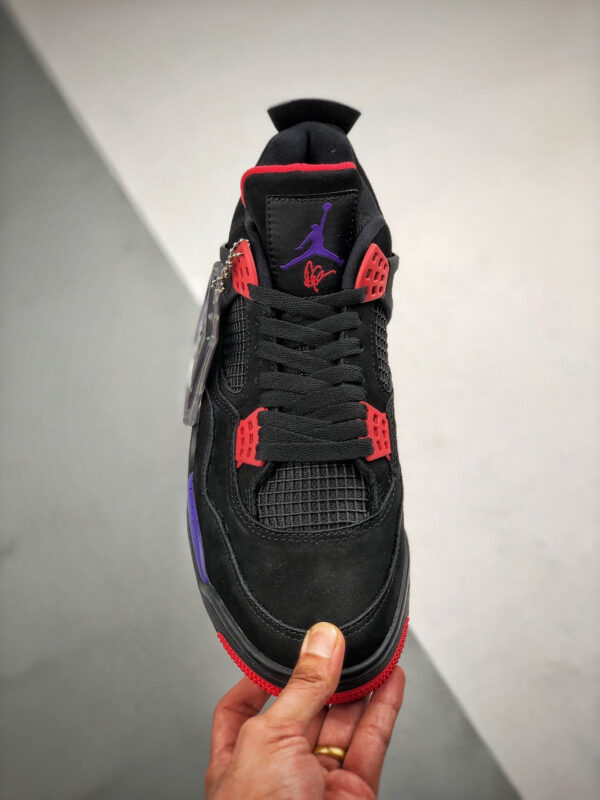 Air Jordan 4 NRG Raptors Black University Red-Court Purple For Sale