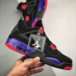 Air Jordan 4 NRG Raptors Black University Red-Court Purple For Sale