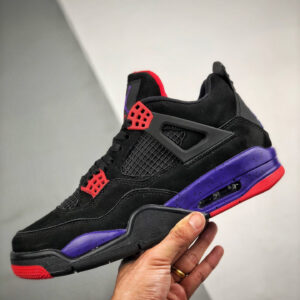 Air Jordan 4 NRG Raptors Black University Red-Court Purple For Sale