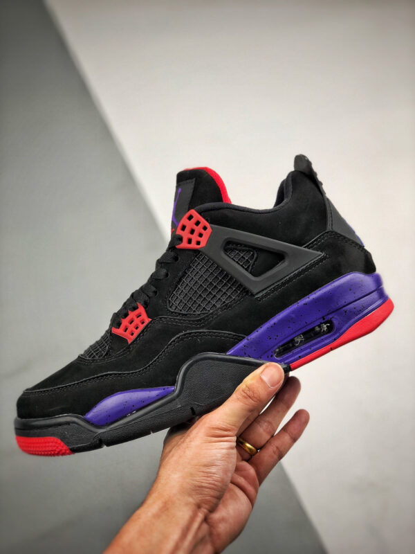 Air Jordan 4 NRG Raptors Black University Red-Court Purple For Sale