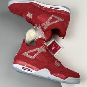 Air Jordan 4 Oklahoma Sooners PE Red Suede For Sale