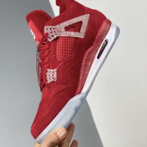 Air Jordan 4 Oklahoma Sooners PE Red Suede For Sale