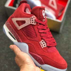 Air Jordan 4 Oklahoma Sooners PE Red Suede For Sale