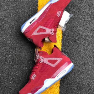 Air Jordan 4 Oklahoma Sooners PE Red Suede For Sale