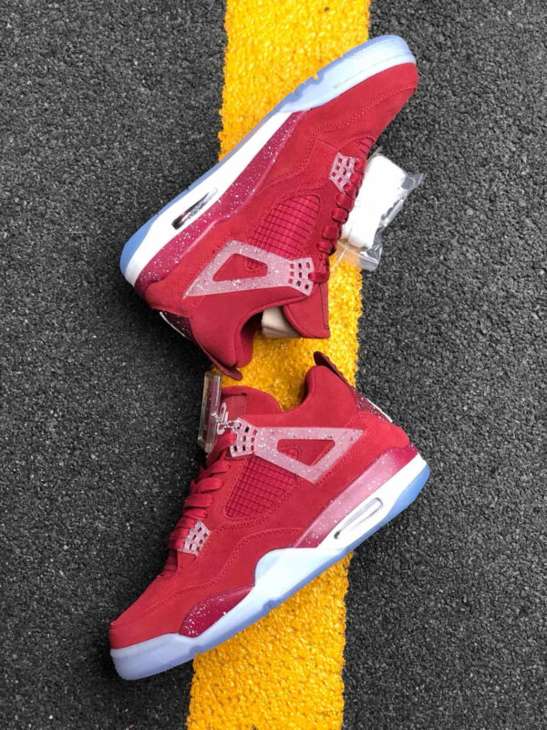 Air Jordan 4 Oklahoma Sooners PE Red Suede For Sale