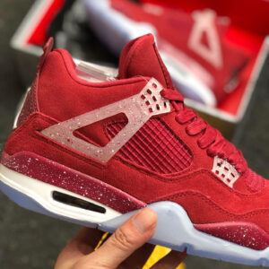 Air Jordan 4 Oklahoma Sooners PE Red Suede For Sale