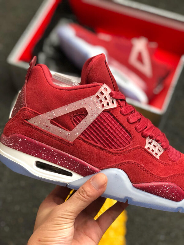 Air Jordan 4 Oklahoma Sooners PE Red Suede For Sale