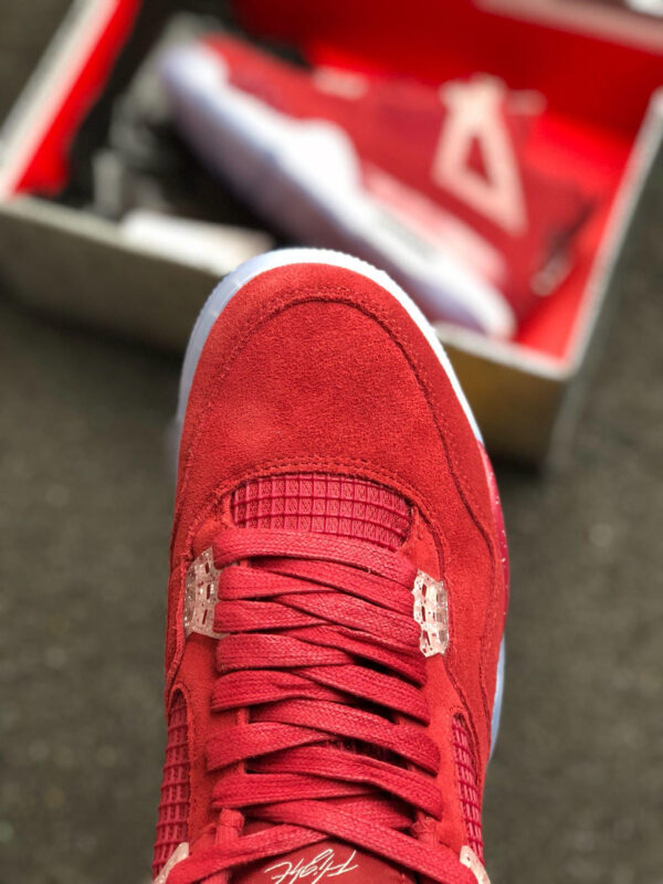 Air Jordan 4 Oklahoma Sooners PE Red Suede For Sale