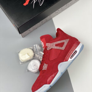 Air Jordan 4 Oklahoma Sooners PE Red Suede For Sale