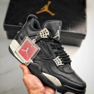 Air Jordan 4 Oreo Black Tech Grey-Black For Sale