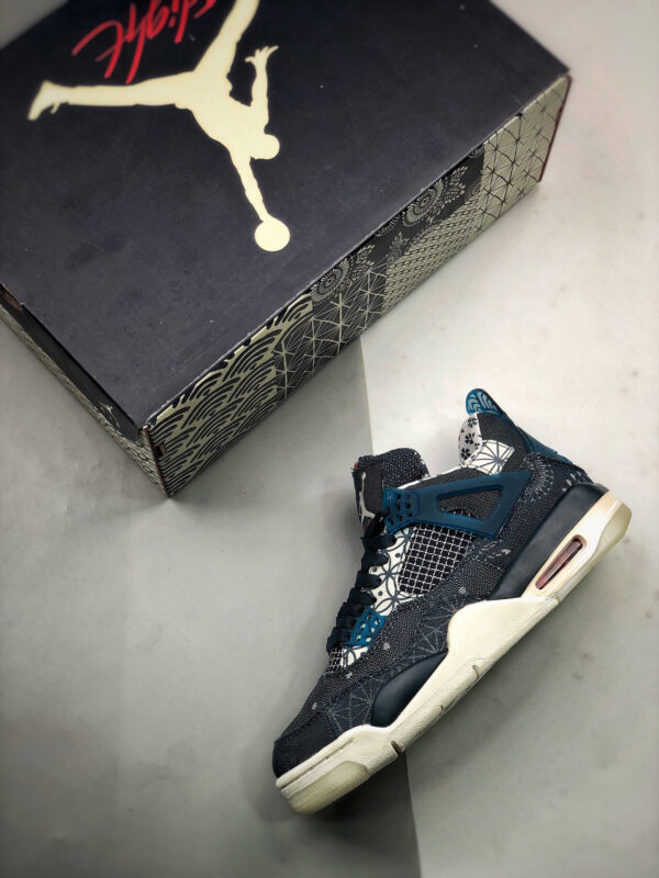 Air Jordan 4 SE Sashiko Deep Ocean Sail-Cement Grey-Fire Red For Sale