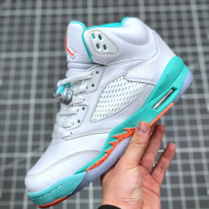 Air Jordan 5 Crimson Pule Light Aqua-Black 440892-100 For Sale