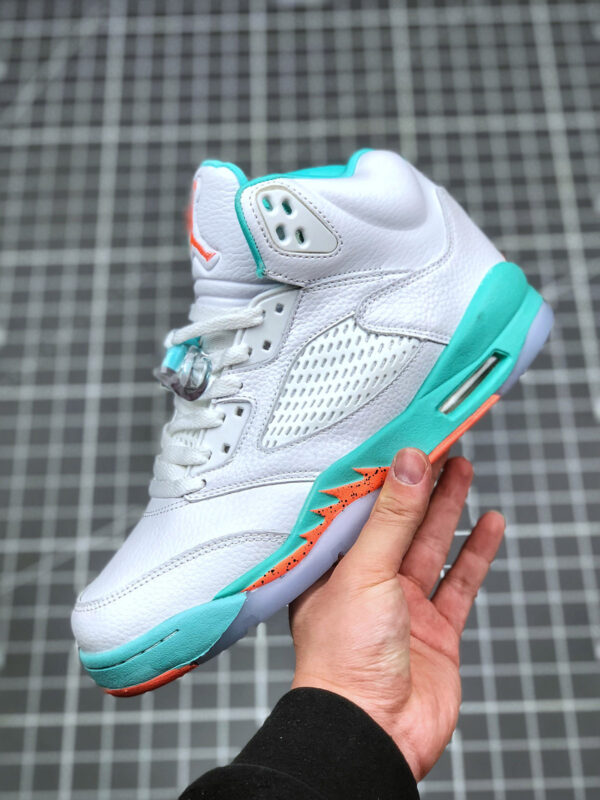 Air Jordan 5 Crimson Pule Light Aqua-Black 440892-100 For Sale