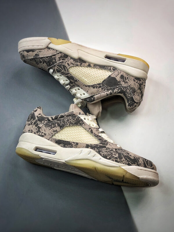 Air Jordan 5 Low Expression Coconut Milk Black-White DA8016-100 For Sale