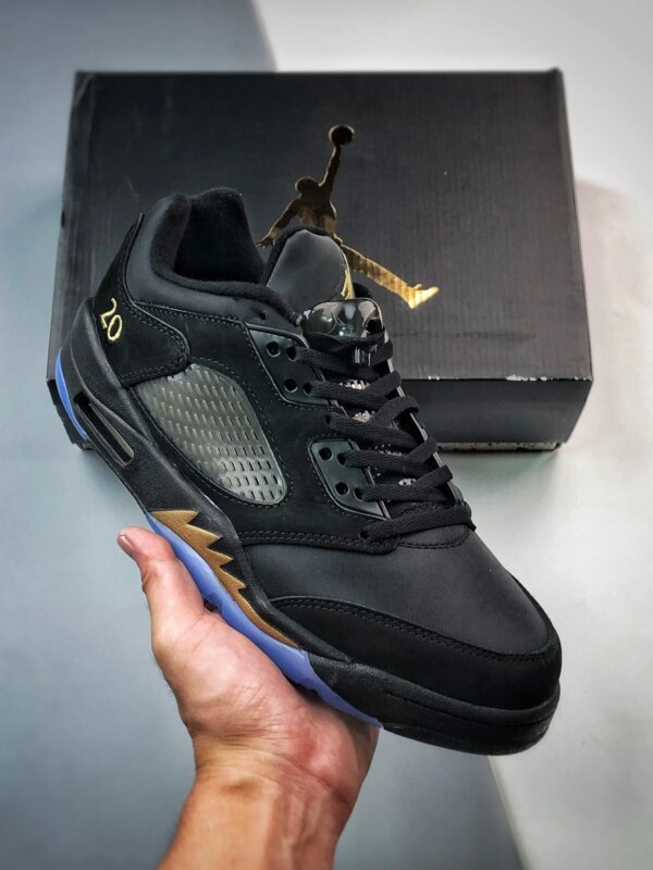 Air Jordan 5 Low Wings Black Metallic Gold DJ1094-001 For Sale