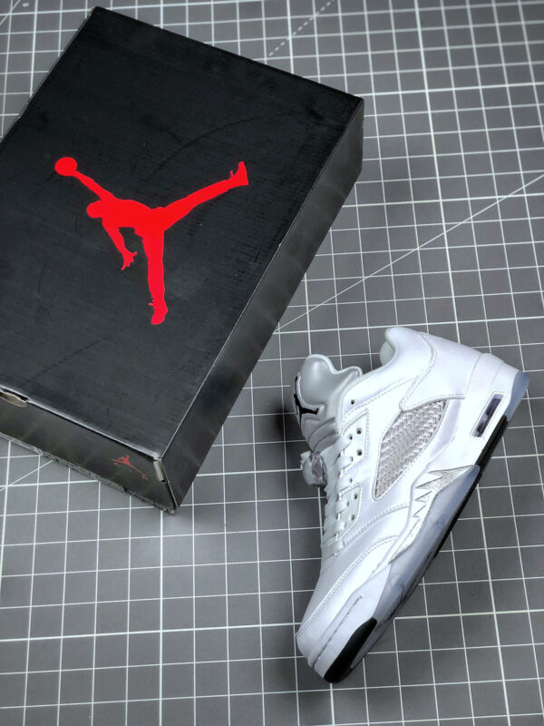 Air Jordan 5 Low White Black-Wolf Grey 819172-122 For Sale