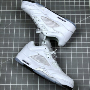 Air Jordan 5 Low White Black-Wolf Grey 819172-122 For Sale