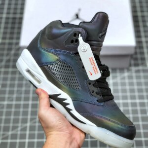 Air Jordan 5 Oil Grey Black-White CD2722-001 For Sale