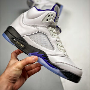 Air Jordan 5 White Dark Concord-Black For Sale