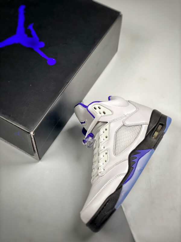 Air Jordan 5 White Dark Concord-Black For Sale