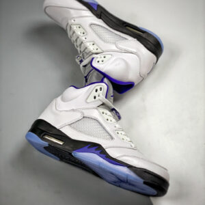 Air Jordan 5 White Dark Concord-Black For Sale