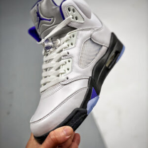 Air Jordan 5 White Dark Concord-Black For Sale