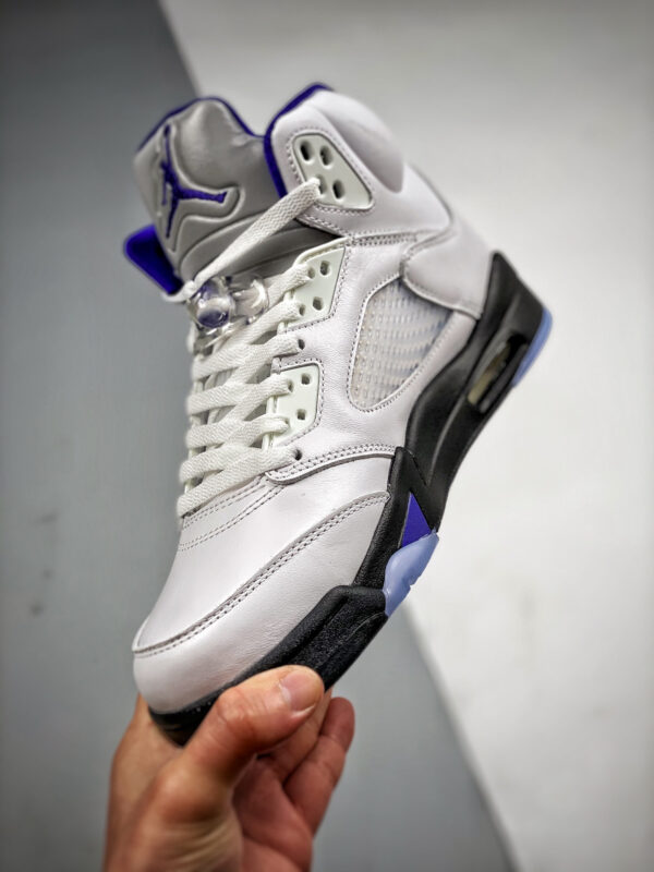 Air Jordan 5 White Dark Concord-Black For Sale